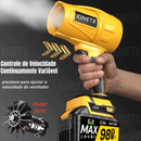 Soprador De Folhas Turbo Portáti Soprador Turbo Port 21V Recarregável 2 Baterias Bivolt Forte